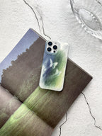 Artistic Metallic Luster Butterfly Breath Phone Case IMD-SSL
