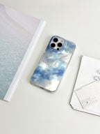 Metallic Luster Mist & Rain Abstract Paint Phone Case IMD-SSL