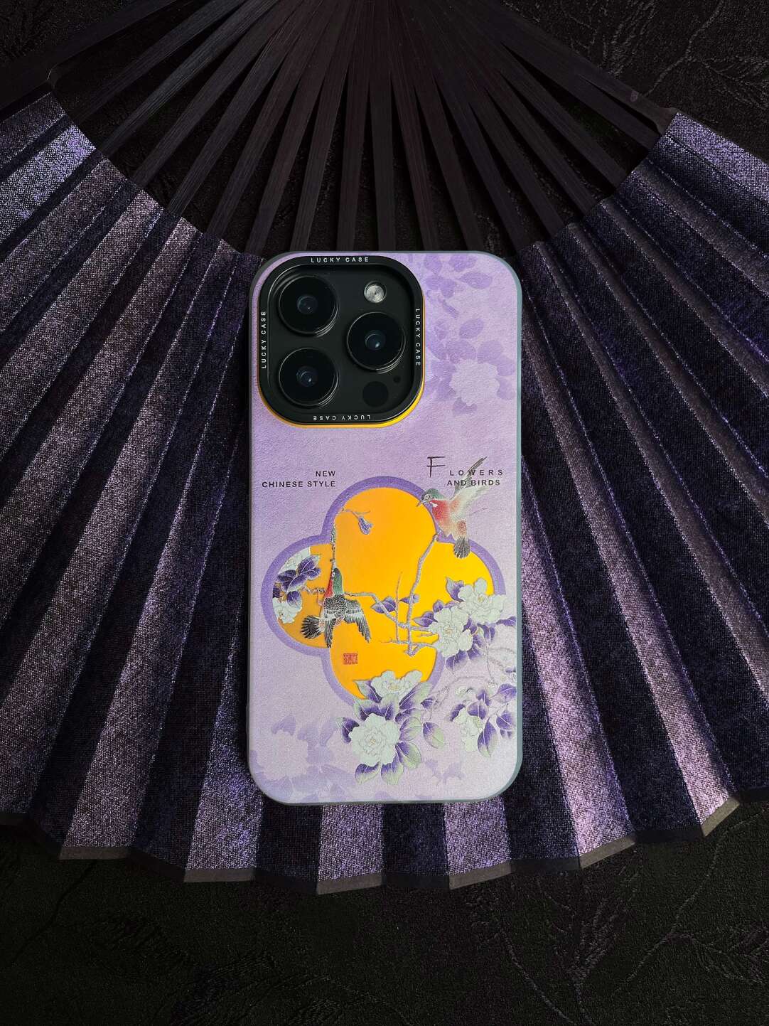 Chinoiserie "Double Happiness" Magpie Laser Metallic Phone Case-YX