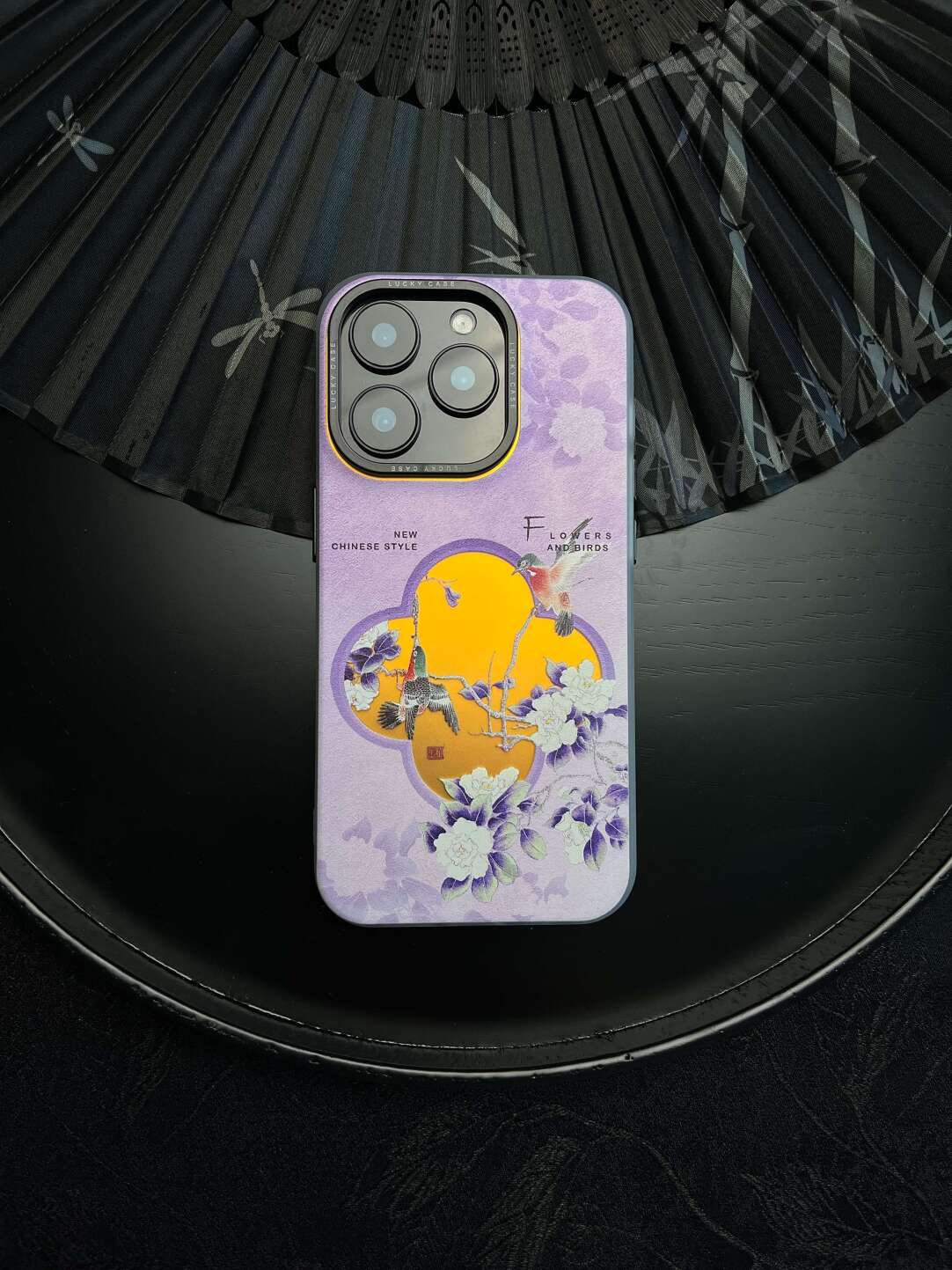 Chinoiserie "Double Happiness" Magpie Laser Metallic Phone Case-YX