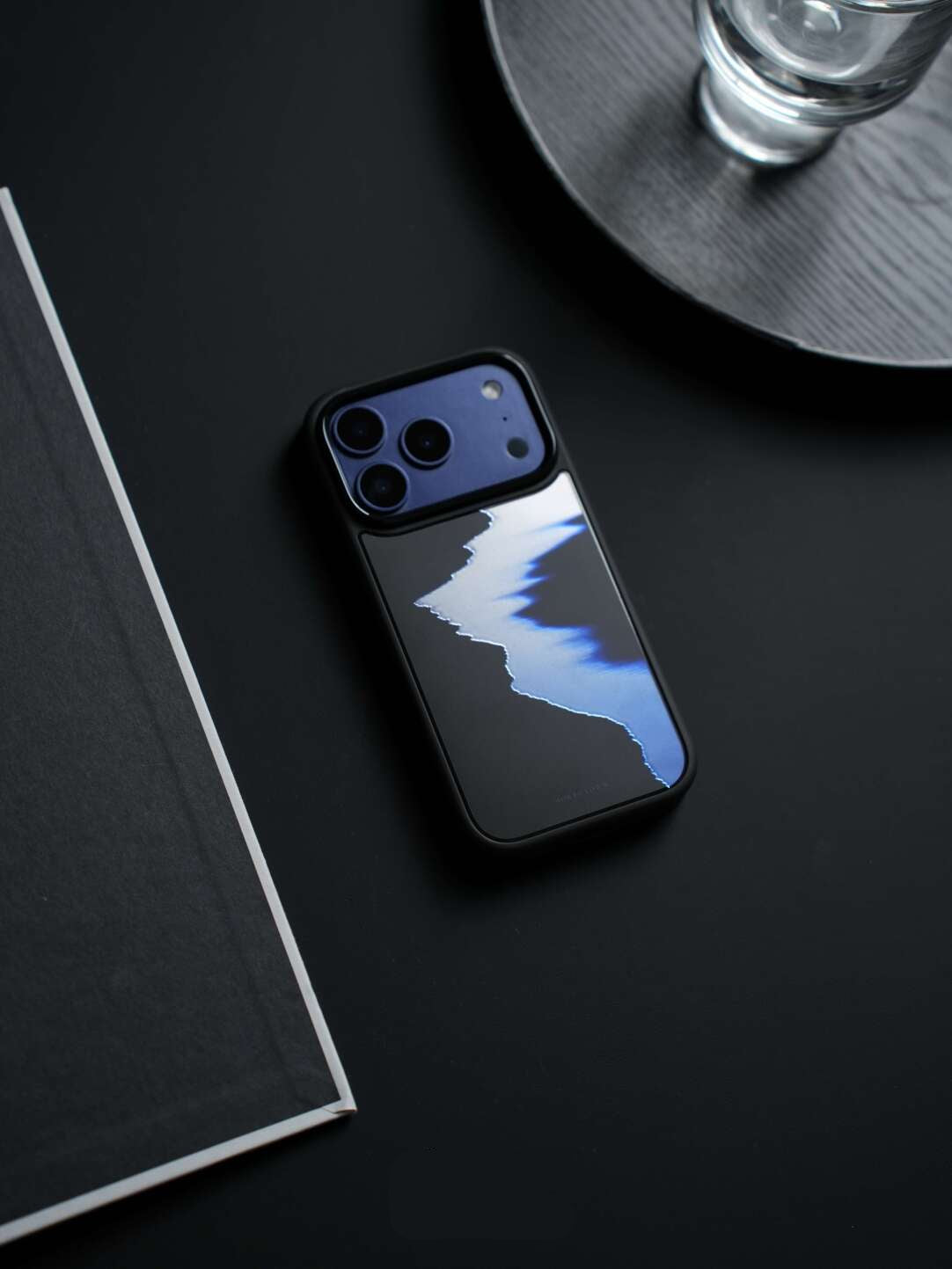 Muted Blue Shore Minimalist Silicone Phone Case-CHO