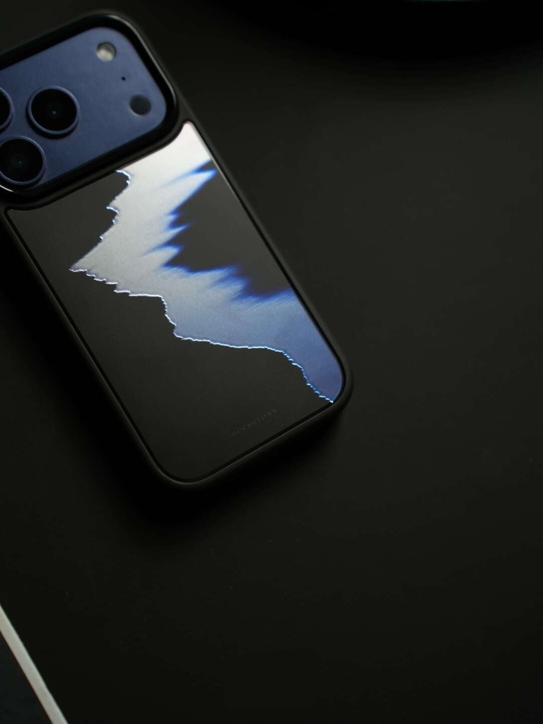 Muted Blue Shore Minimalist Silicone Phone Case-CHO