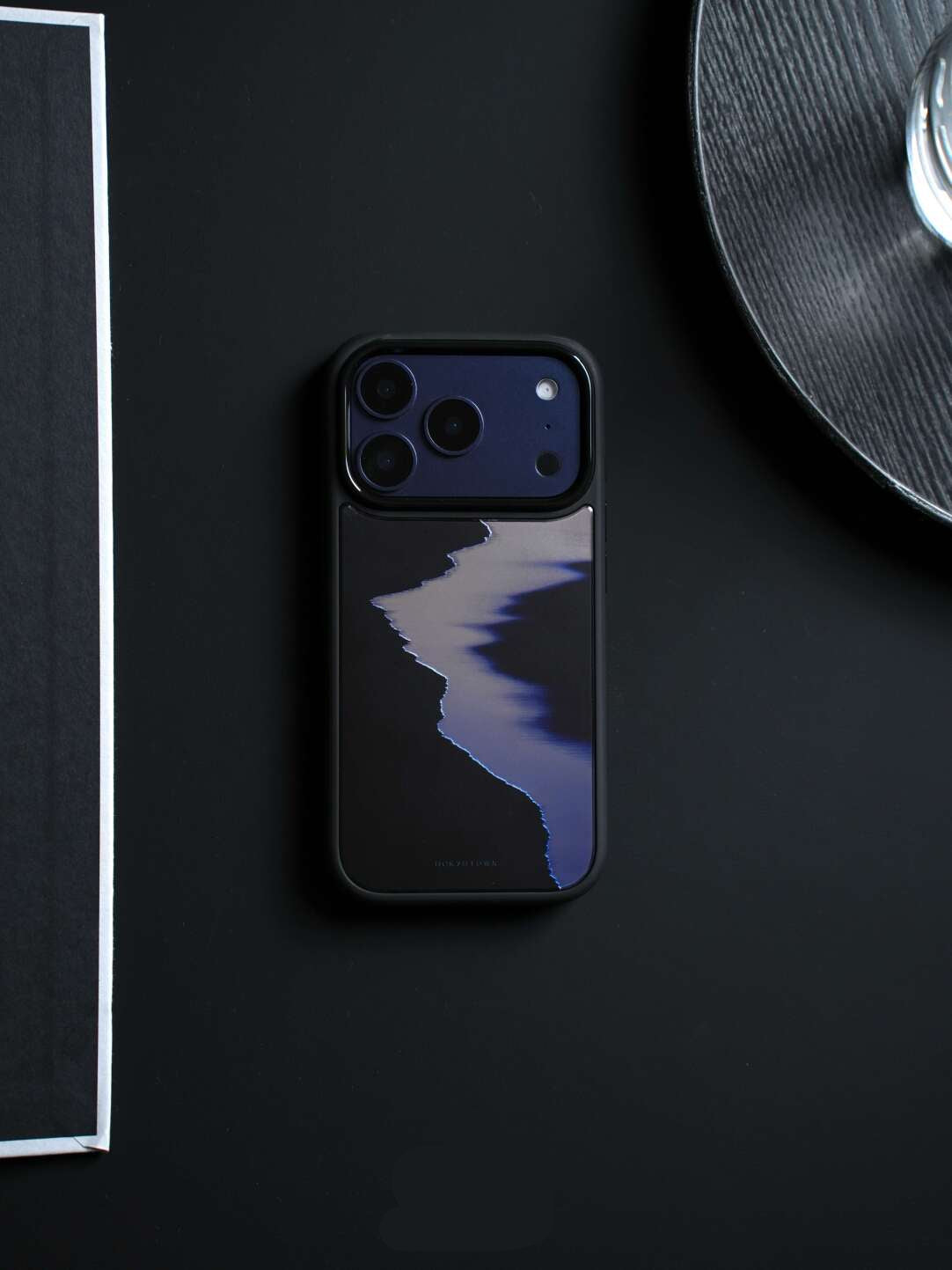 Muted Blue Shore Minimalist Silicone Phone Case-CHO