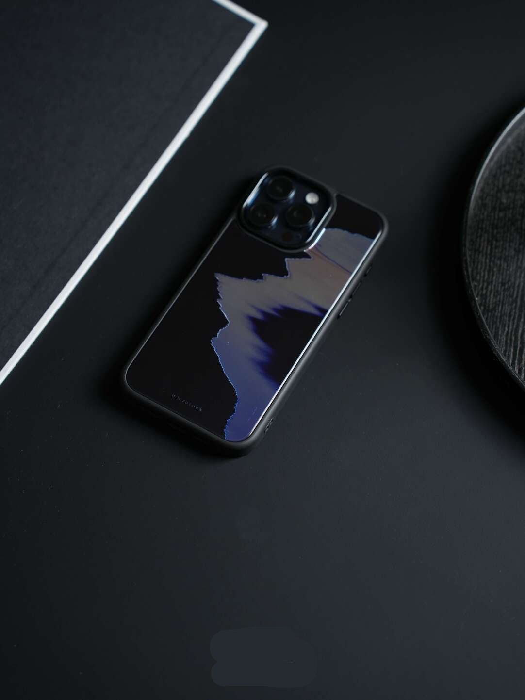 Muted Blue Shore Minimalist Silicone Phone Case-CHO