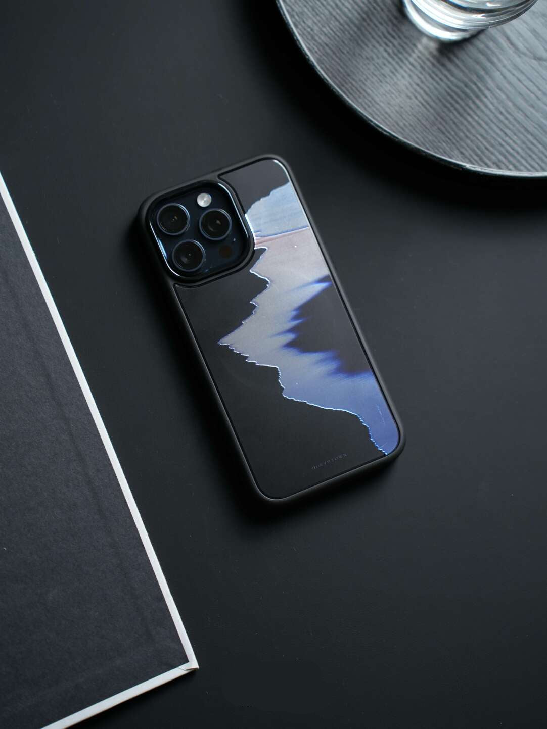 Muted Blue Shore Minimalist Silicone Phone Case-CHO