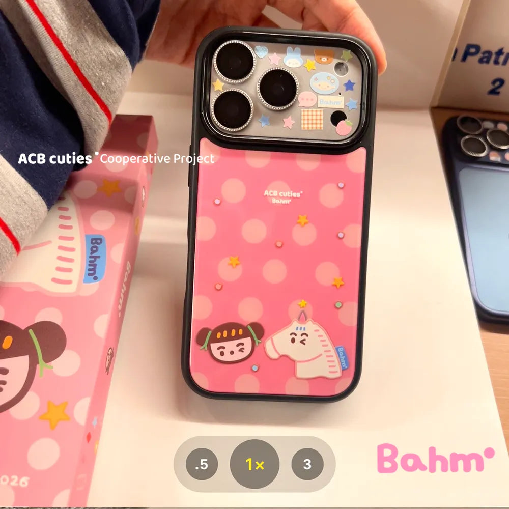 Pink Polka-dot Pony Phone Case - BAM011IMD