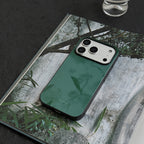 Chinoiserie Leaf Shadows Tempered Glass Case-NS