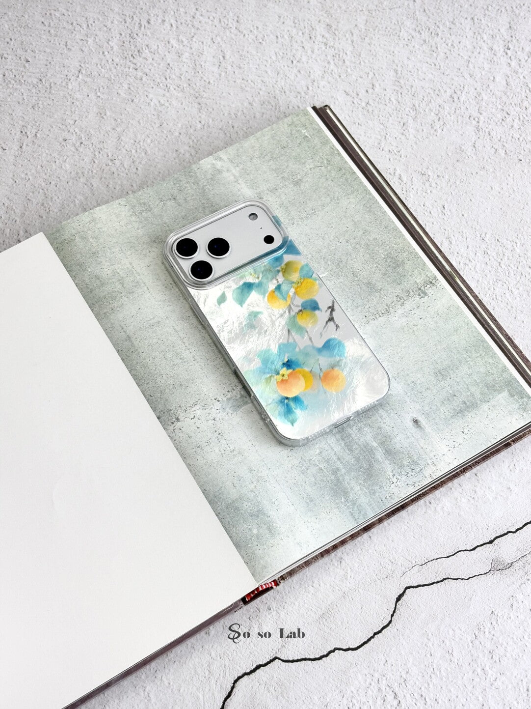 Artistic Metallic Luster Oriental Persimmon Phone Case Chinoiserie IMD-SSL