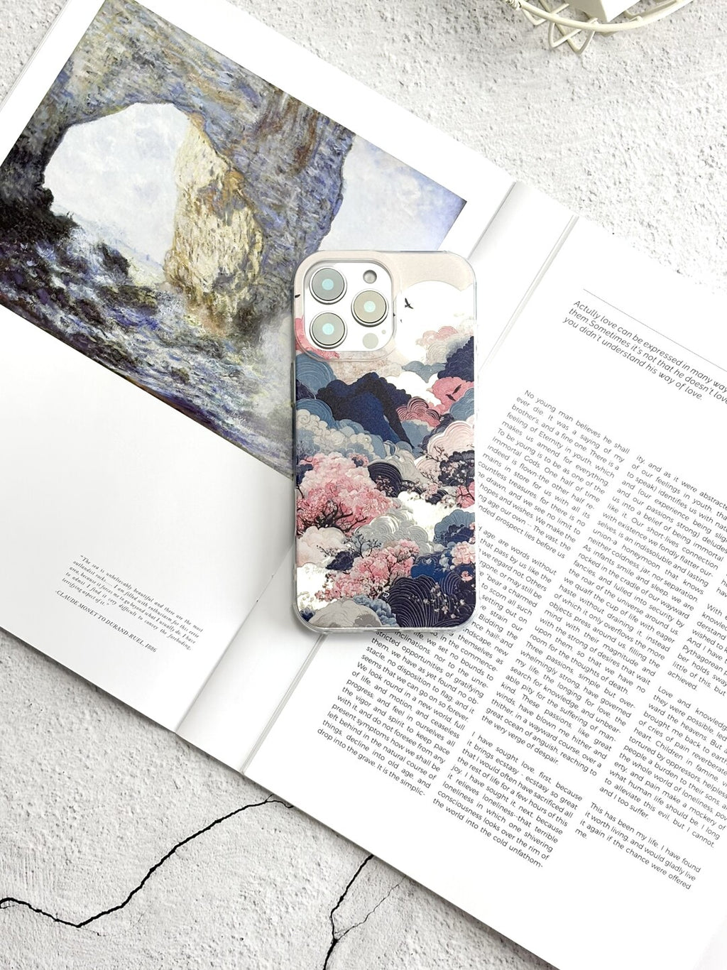 Artistic Metallic Luster Ukiyo-e Phone Case IMD-SSL