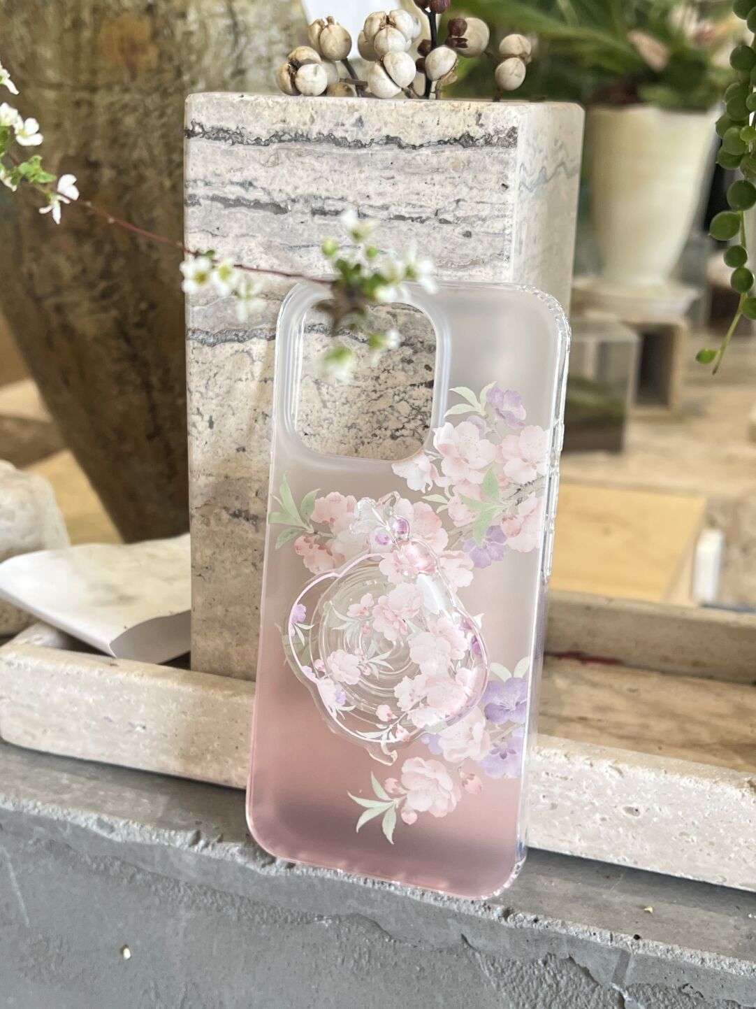 Chinoserie Peach Blossom IMD Phone Case-YSH