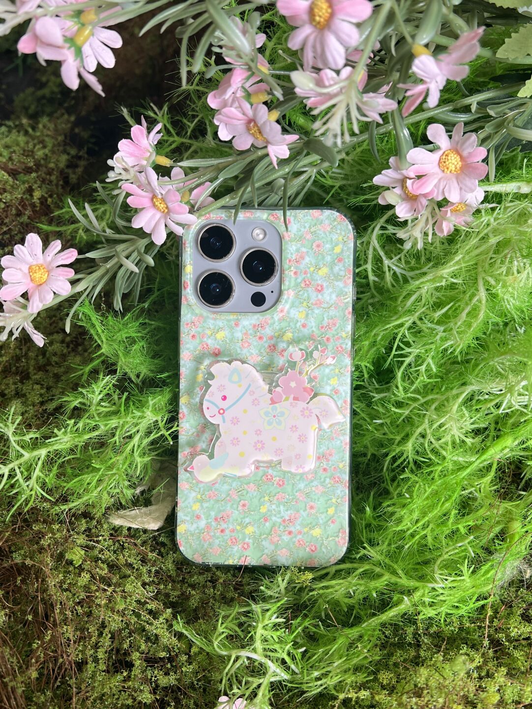 Artistic Floral Horse IMD Phone Case-YSH