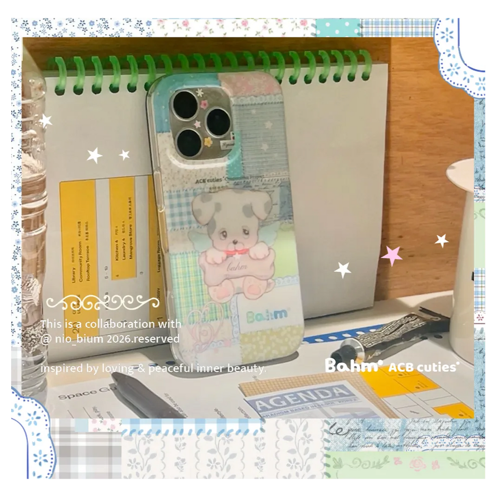 Patchwork Puppy Phone Case - BAM002IMD