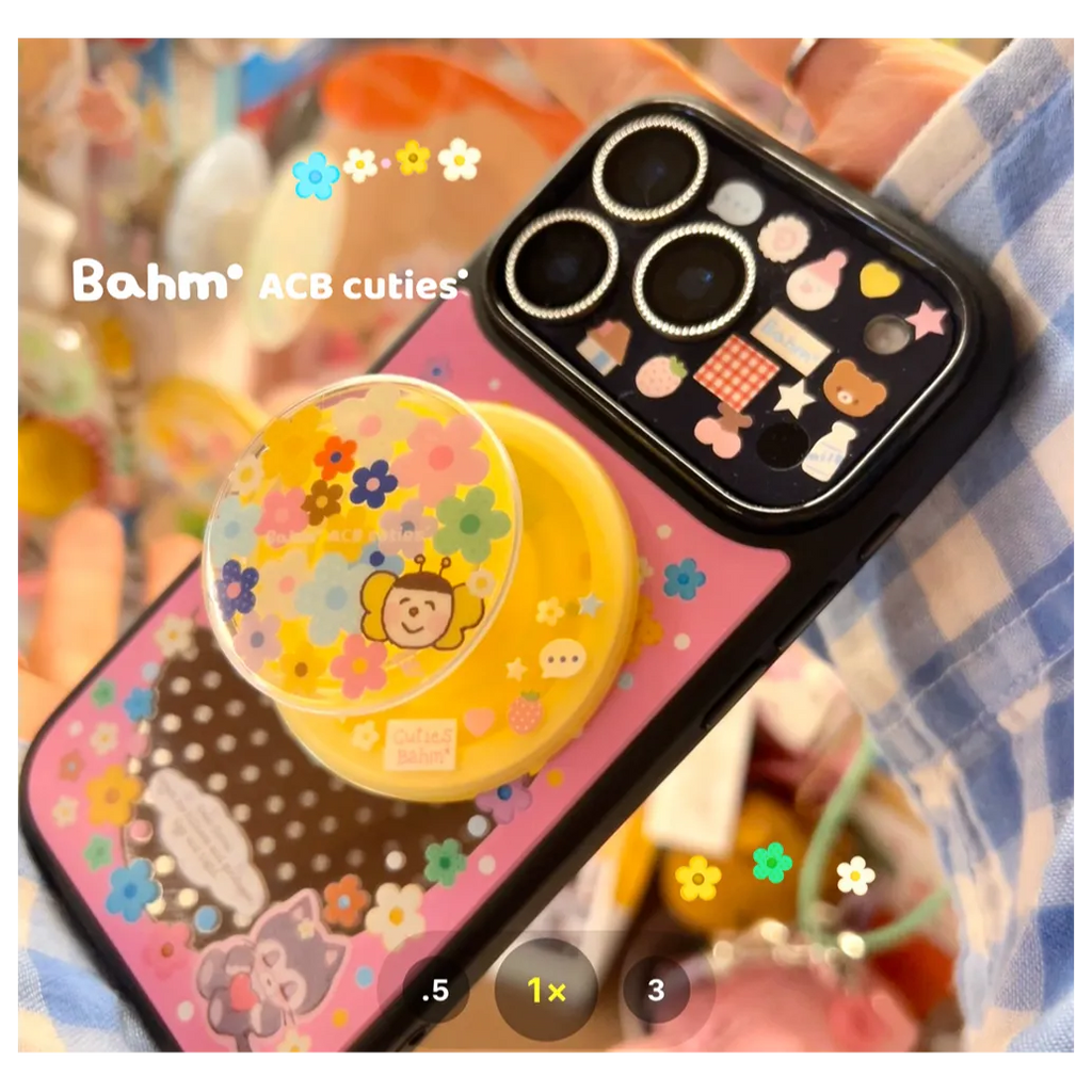 Floral & Kitten Mirror Phone Case - BAM004PC