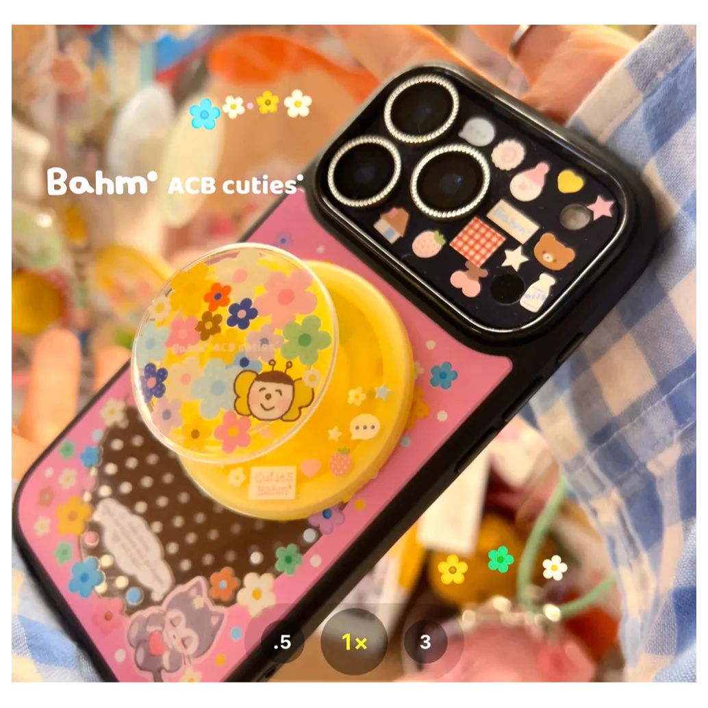 Floral & Kitten Mirror Phone Case - BAM004PC