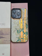 Chinoiserie Verdant Bamboo Laser Metallic Phone Case-YX