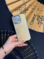 Heart Sutra Chinoiserie Zen Style Laser Metallic Phone Case-YX