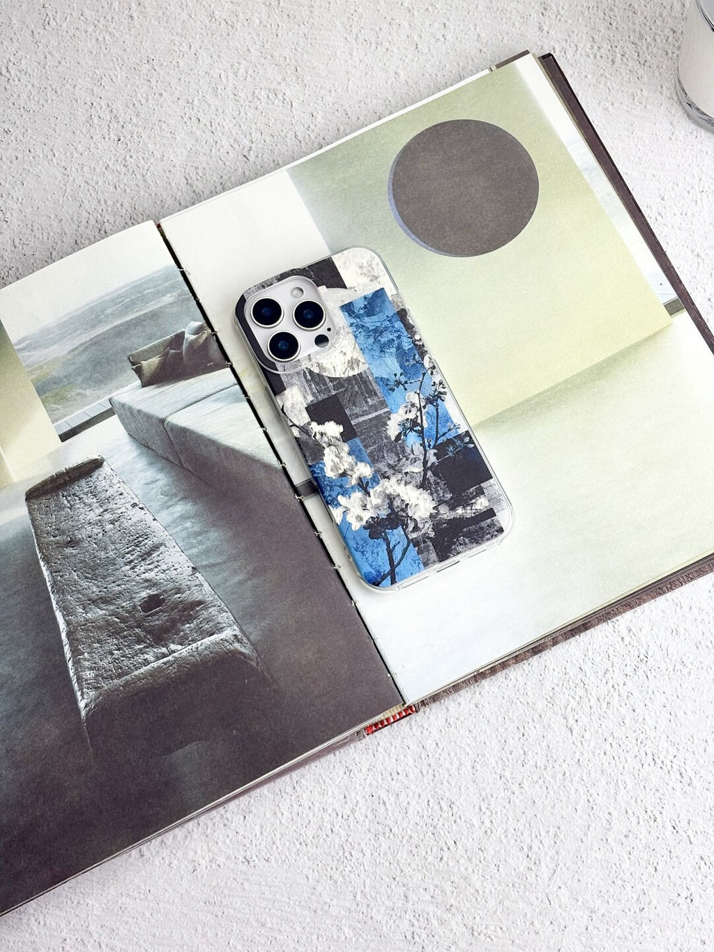 Artistic Metallic Luster Moonlight Slumber Phone Case Chinoiserie IMD-SSL