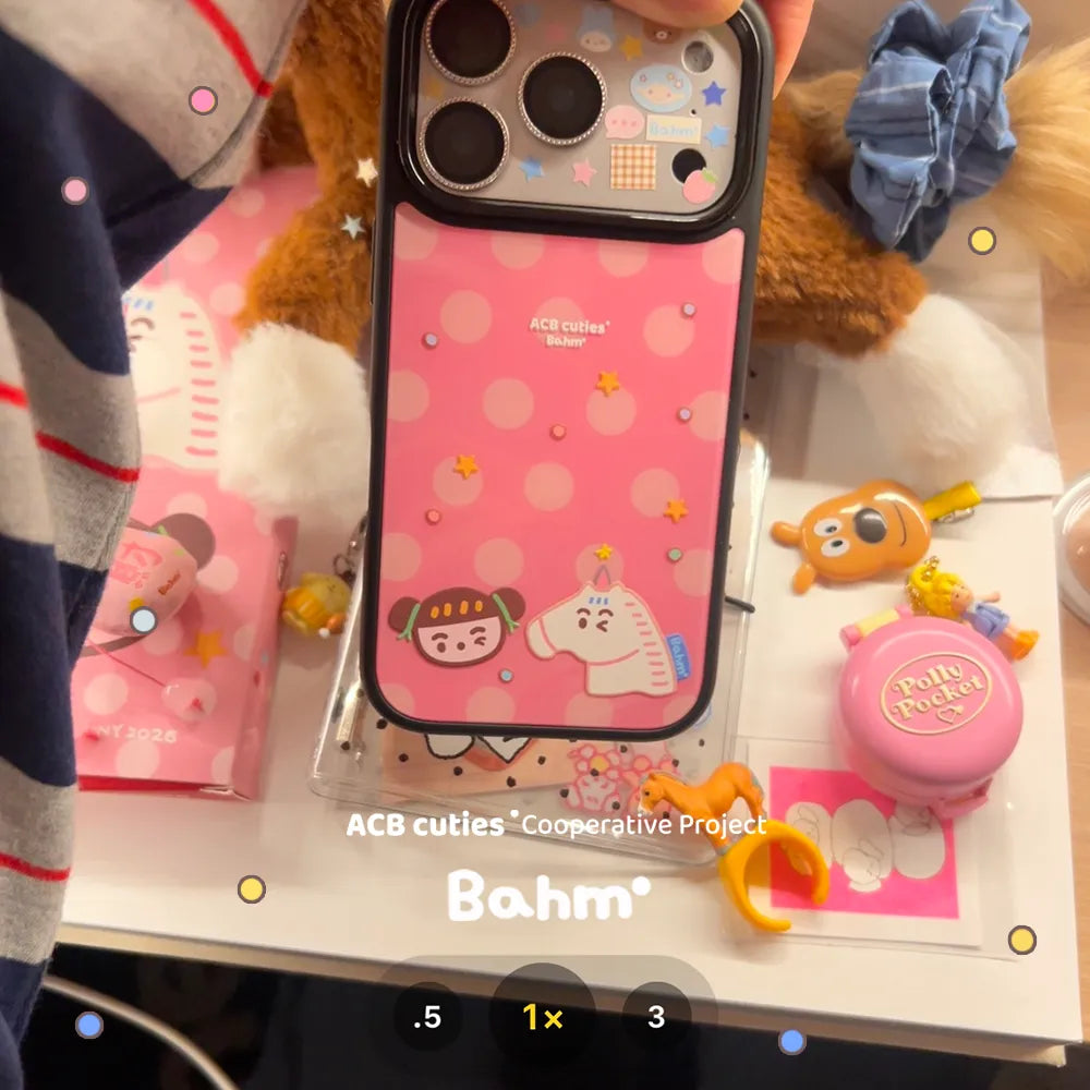 Pink Polka-dot Pony Phone Case - BAM011IMD