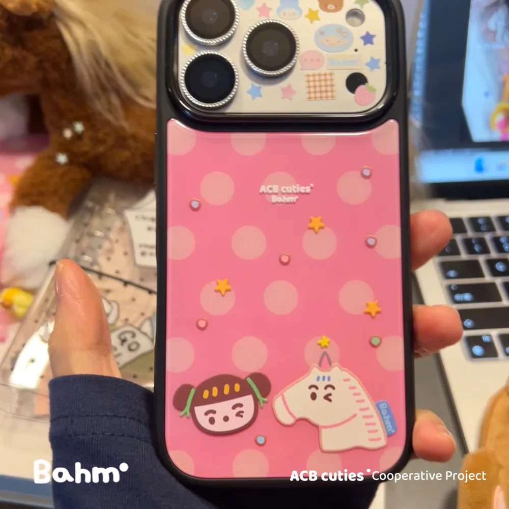 Pink Polka-dot Pony Phone Case - BAM011IMD