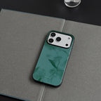 Chinoiserie Leaf Shadows Tempered Glass Case-NS