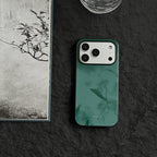 Chinoiserie Leaf Shadows Tempered Glass Case-NS