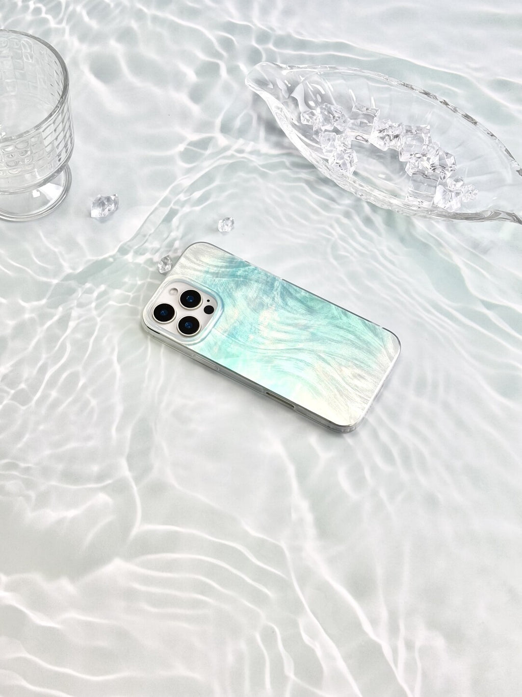 Artistic Metallic Luster Abstract Ripples Phone Case IMD-SSL