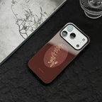 Vintage Aesthetic Floral Red Tempered Glass Phone Case-NS