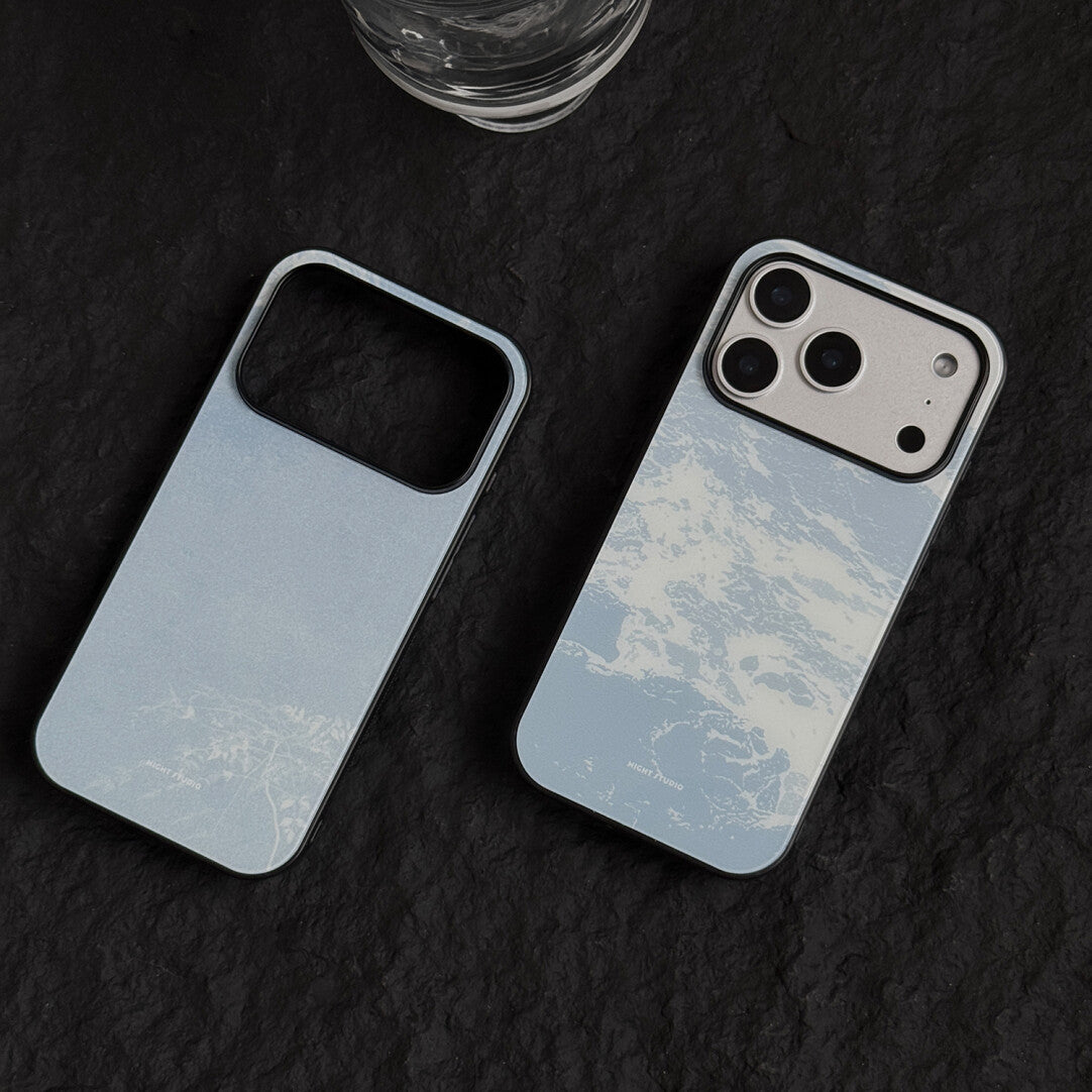 “Mirror Sea” Artistic Tempered Glass Phone Case-NS