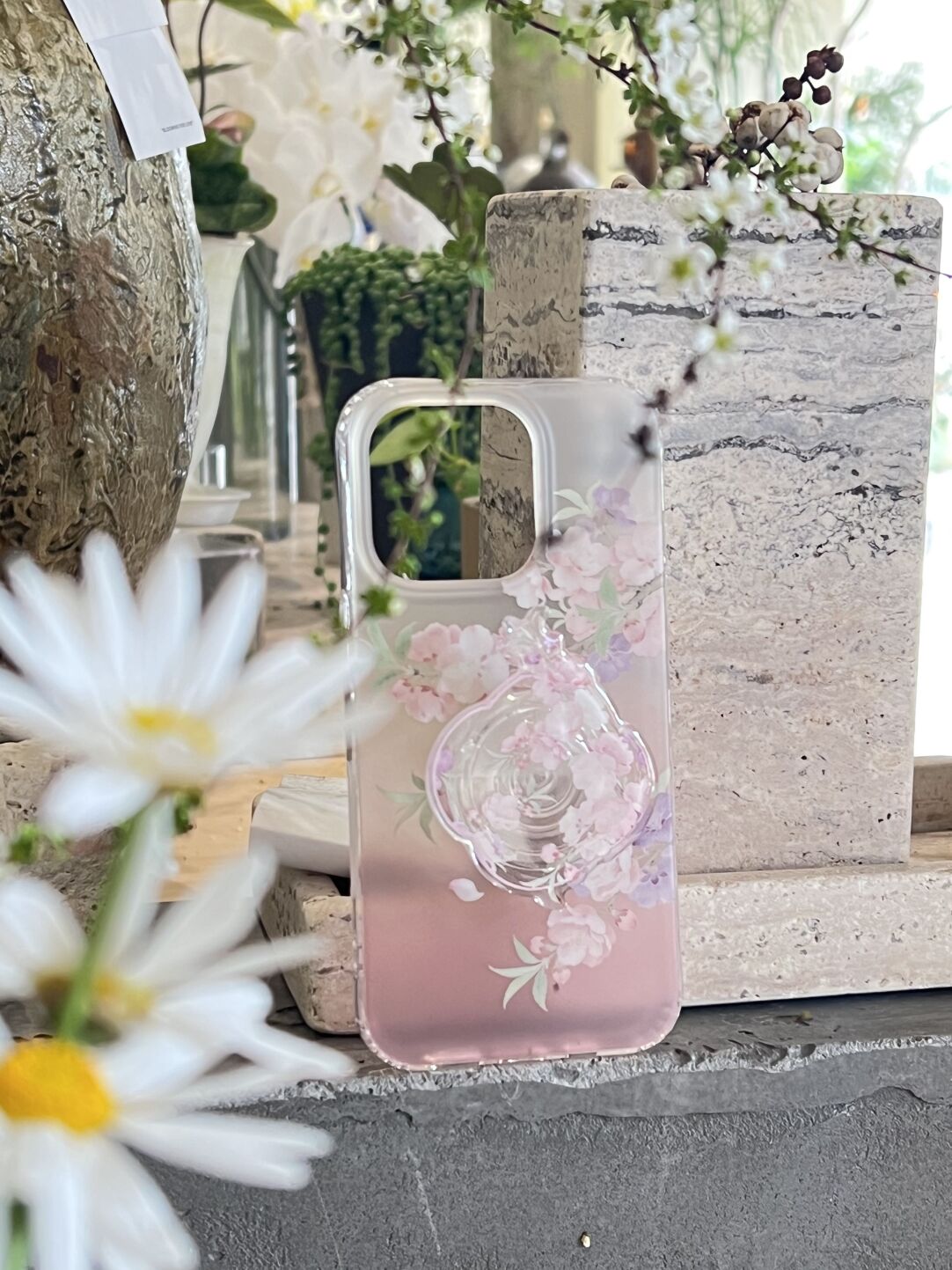 Chinoserie Peach Blossom IMD Phone Case-YSH