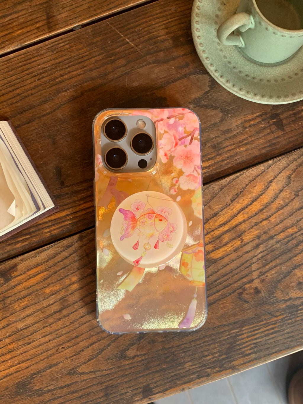 Chinoiserie Goldfish Lantern Aesthetic Phone Case-YSH