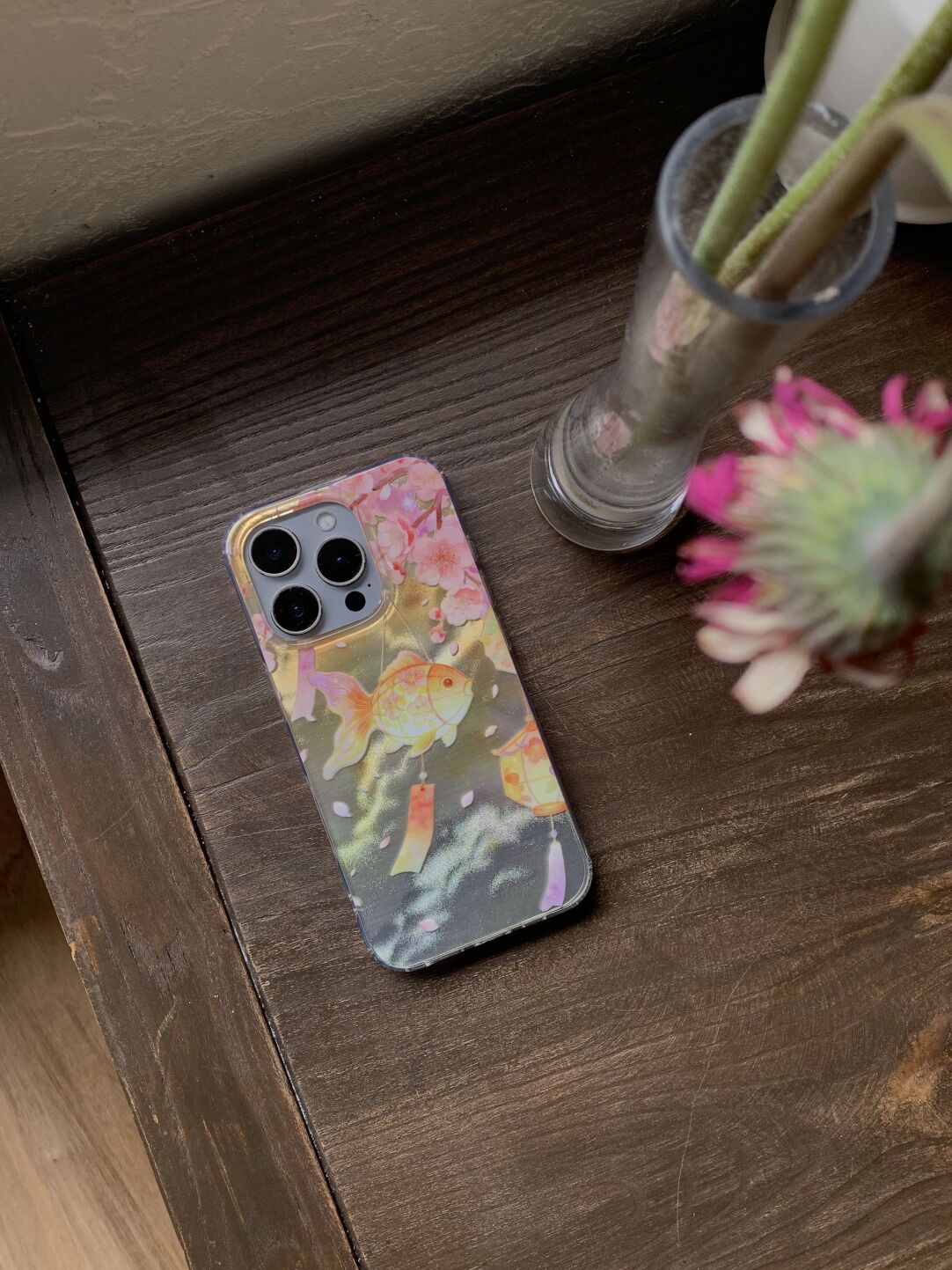 Chinoiserie Goldfish Lantern Aesthetic Phone Case-YSH