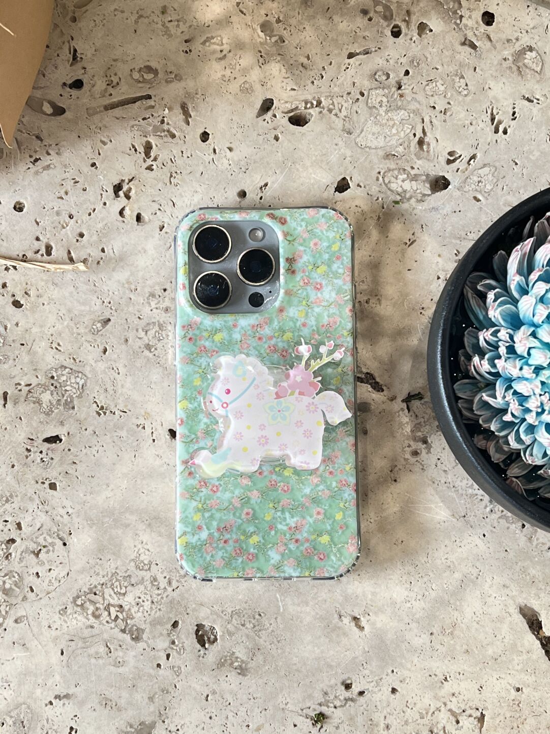 Artistic Floral Horse IMD Phone Case-YSH