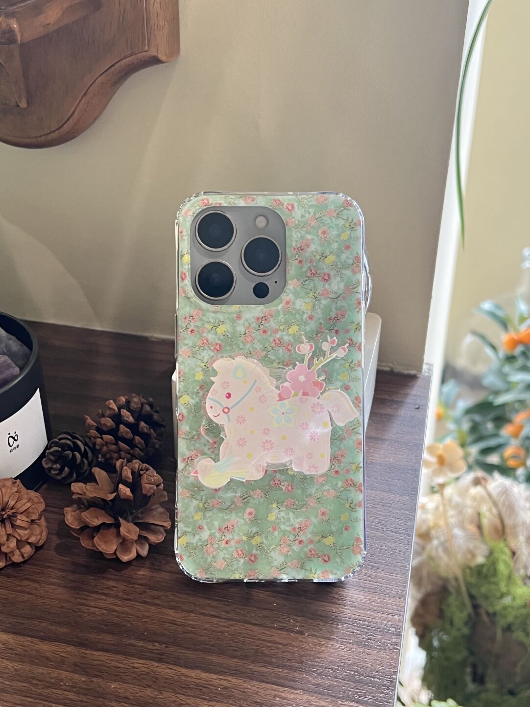 Artistic Floral Horse IMD Phone Case-YSH