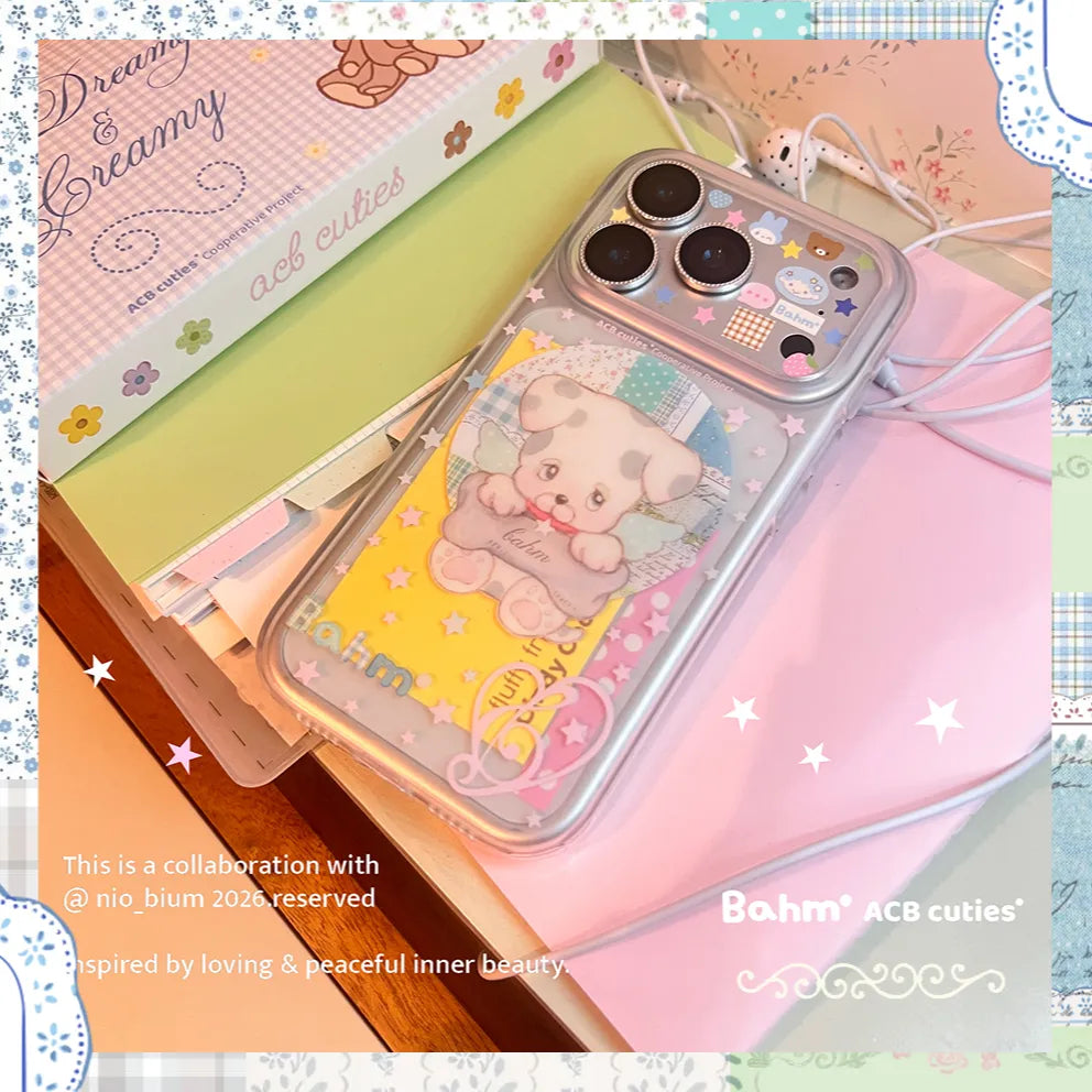 Patchwork Puppy Phone Case - BAM002IMD