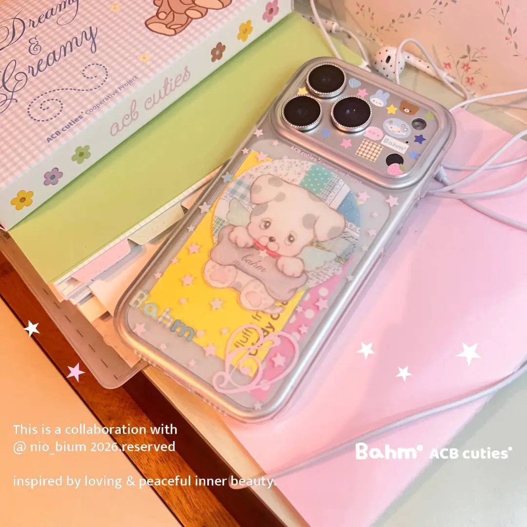 Patchwork Puppy Phone Case - BAM002IMD