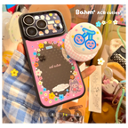 Floral & Kitten Mirror Phone Case - BAM004PC