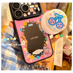 Floral & Kitten Mirror Phone Case - BAM004PC