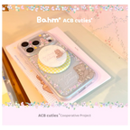 Flower Stems & Bear Clear Phone Case - BAM001IMD
