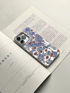 Metallic Rose Poem Oil Paint Phone Case Artistic Floral IMD-SSL