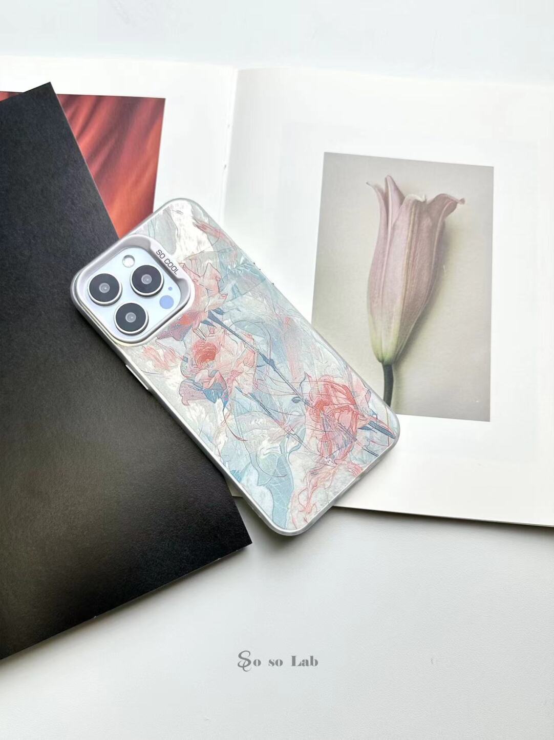 Artistic Metallic Luster Roses Phone Case Chinoiserie-IMD-SSL