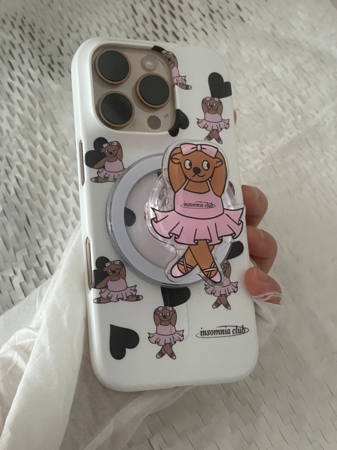 Line Art Poodle & Dancing Bear Phone Case SB-IML MagSafe