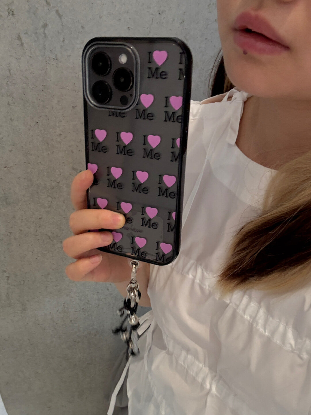 Love Me Aesthetic iPhone Case Transparent SB-MagSafe