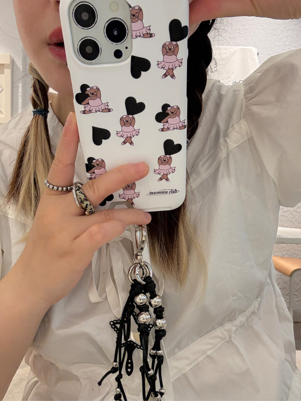 Line Art Poodle & Dancing Bear Phone Case SB-IML MagSafe