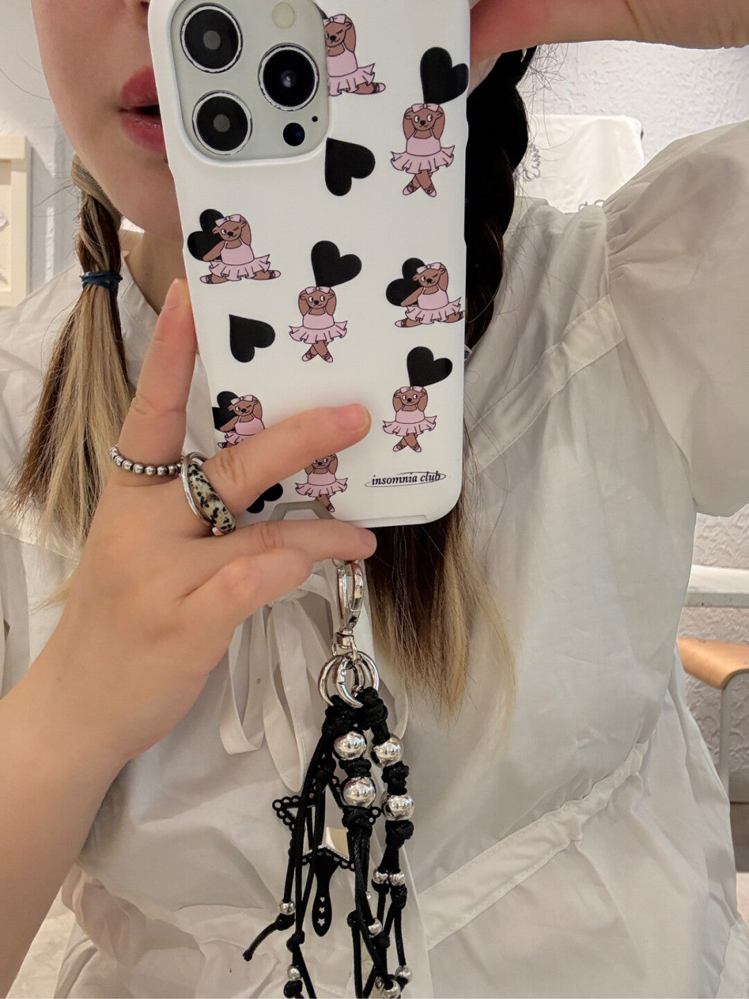 Line Art Poodle & Dancing Bear Phone Case SB-IML MagSafe