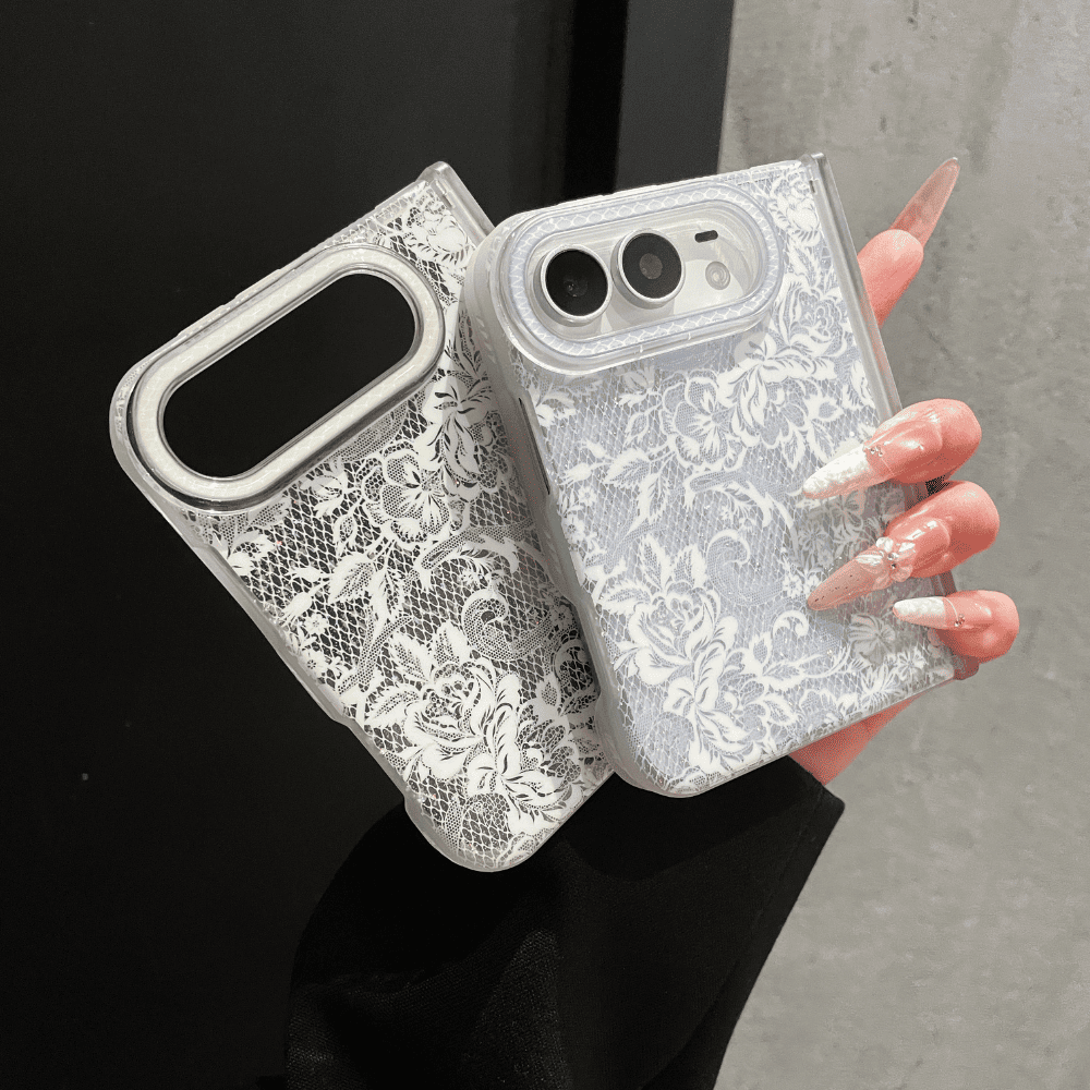 French Floral Lace iPhone Duo Case-CC024