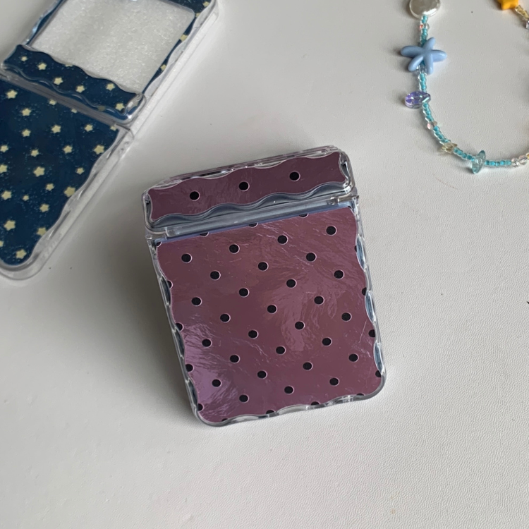 Retro Polka Dot & Starry Sky Shimmer Samsung Phone Case with MagSafe