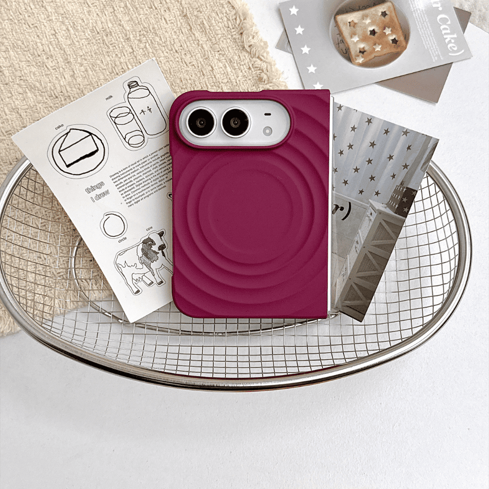 Solid Color Ripple iPhone Duo Case-CC023