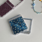 Retro Polka Dot & Starry Sky Shimmer Samsung Phone Case with MagSafe