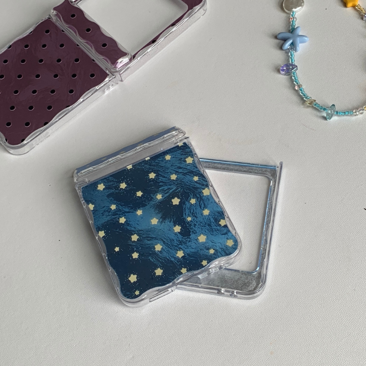 Retro Polka Dot & Starry Sky Shimmer Samsung Phone Case with MagSafe