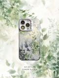 Artistic Metallic Luster Spring Foliage Phone Case Chinoiserie IMD-SSL